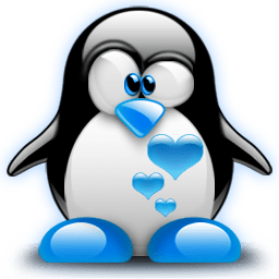 cute blue penguin