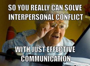Communication Grandma meme