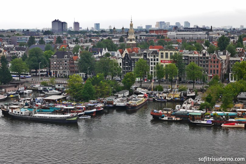 Amsterdam from Rooftop