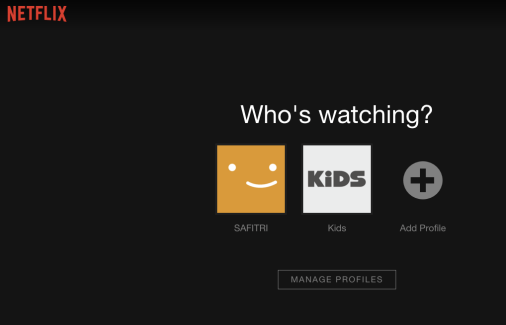 manage profile netflix