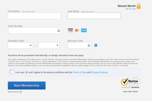 pengisian credit card netflix